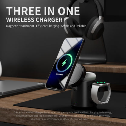 15W Magnetic Three-in-one Wireless Charger